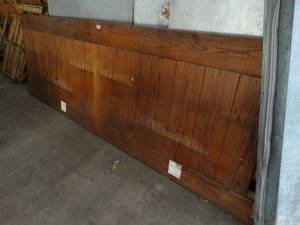 lot 1004 image: 4Ft x 10Ft Solid Wood Wall Panel