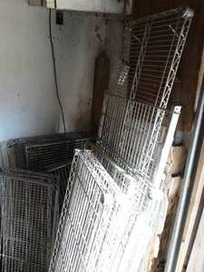 lot 1025 image: Mixed Variety of Metal Metro Rack Shelves