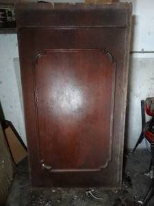lot 1061 image: Unique Dark Wood Finished Decorative Wall Panels