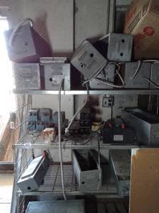 lot 1071 image: 6Ft Tall Metal Rack wo Contents