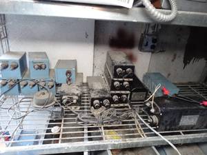 lot 1070 image: Variety lot of Jefferson Electric Luminous Tube Transformers for Neon Lights