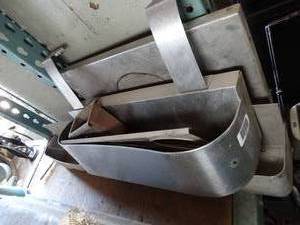 lot 1107 image: Wall Mounted Stainless Shelf and more