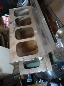 lot 1109 image: Stainless Condiment holder