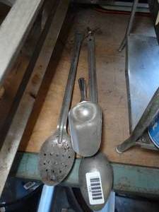 lot 1110 image: Long Handled Stainless Spoons