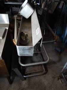 lot 1130 image: Stainless Wall Shelf and Metal Cart