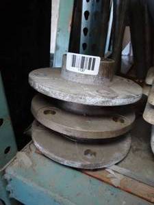 lot 1137 image: Railing or Bolt Down Equipment Feet  Lot of 3