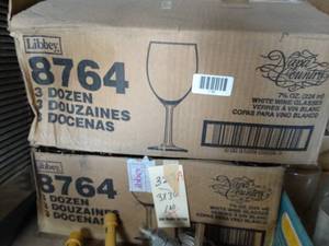 lot 1192 image: 2 Cases of Libby Wine Glasses