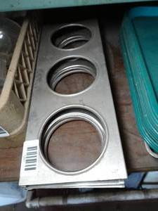 lot 1201 image: Four 15 wide Stainless Condiment Holder