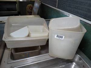 lot 1240 image: Variety of Plastic Tubs
