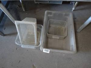 lot 1249 image: Variety of Plastic Tubs
