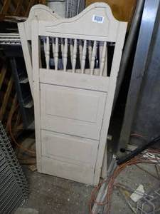 lot 1299 image: (2) 43 Tall Swinging Wood Doors