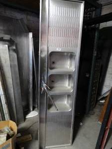 lot 1275 image: 7Ft Wide Supremetal Stainless Multi-Sink