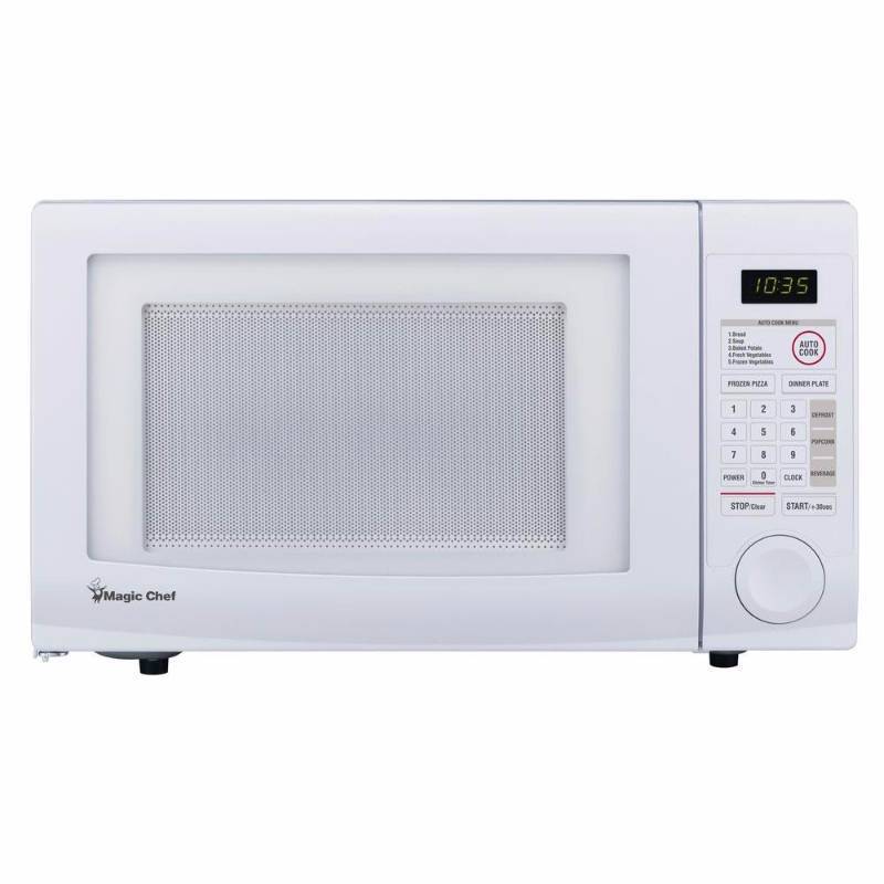 Magic Chef 1.1 cu. ft. Countertop Microwave in White Home ...