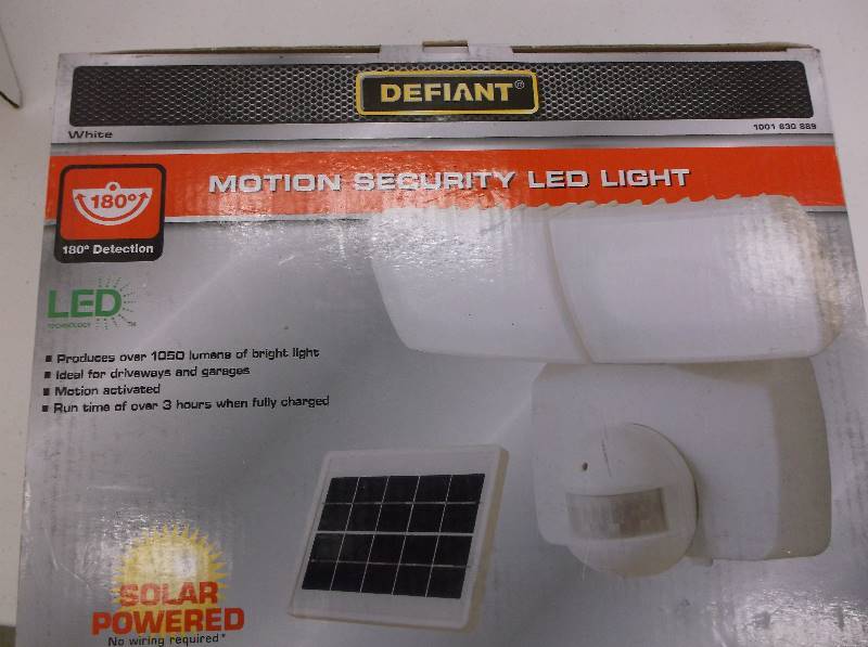 Defiant LED Solar Powered Motion Security Light with ...