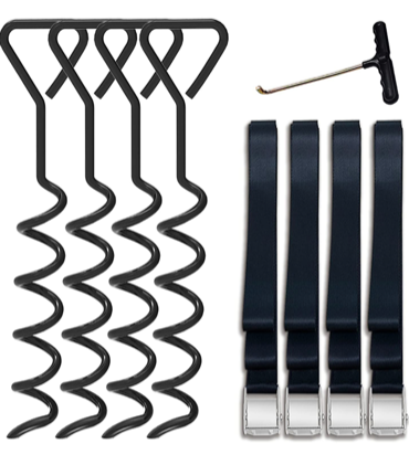 lot 172 image: New Eurmax USA Heavy Duty Trampoline Stake Parts Kit