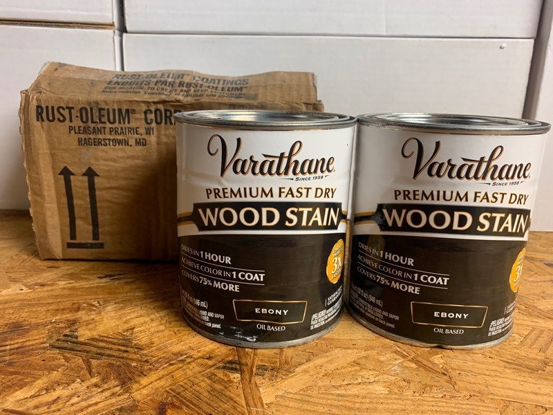 lot 151 image: 2 Quarts of Rust-Oleum Premium Fast Dry Wood Stain