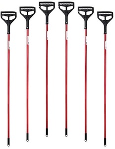 lot 59 image: Box of 6 Never Been Used Quick Change High Impact Plastic Head Bison Life 63 Mop Handler