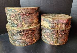 lot 161 image: Stackable Decorative Storage Boxes (located in basement)
