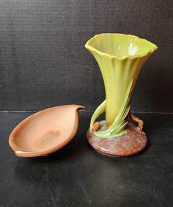 lot 165 image: Roseville Pottery and Frankoma Pottery (located in basement)