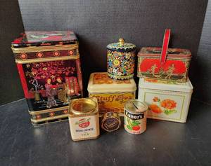 lot 168 image: Tins (located in basement)