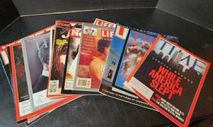 lot 192 image: Special Editions of Time and Life Magazines (located in basement)