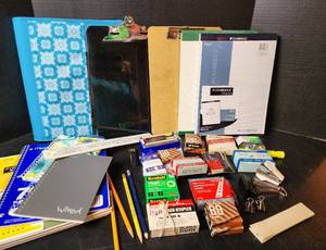lot 215 image: Office Supplies (located in basement)