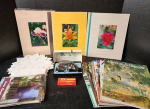 lot 219 image: Art Magazines, Artwork Decor, and Dexter Mat Cutter (located in basement)