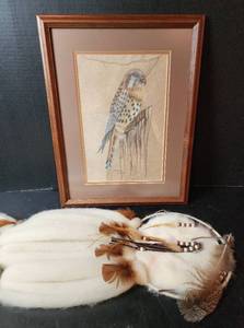 lot 234 image: Dream Catcher and Picture 14.5x19 (located in basement)