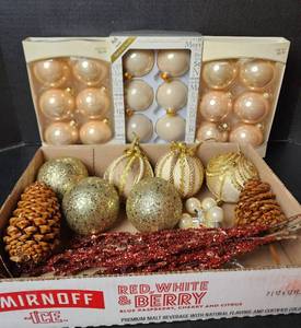 lot 261 image: Christmas Ornaments (located in basement)