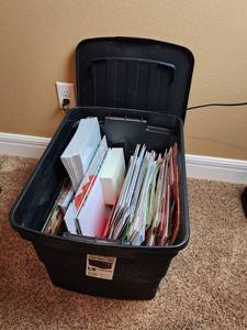 lot 304 image: Large Tote Full of Gift Boxes (most are new) Located in Basement
