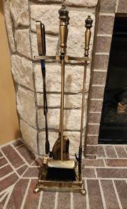 lot 315 image: Fireplace Tool Set - Located in Basement