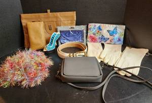 lot 574 image: Purse, Scarves, and Belts