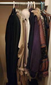 lot 652 image: Contents of Closet (Womens Coats Size Medium)