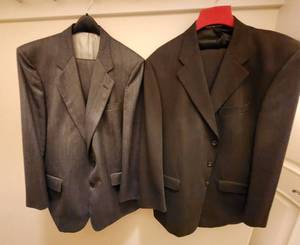 lot 659 image: The Sans A Belt Suit Coat and Pants and Beaver Brook Suit Coat and Pants (44T38)