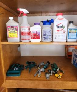 lot 826 image: Sprinklers, Nozzles, and Insect Chemicals