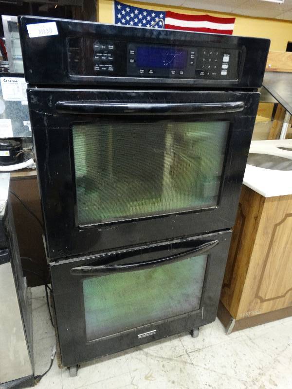 lot 118 image: Kitchen - Aid Electric Build In Double Oven.