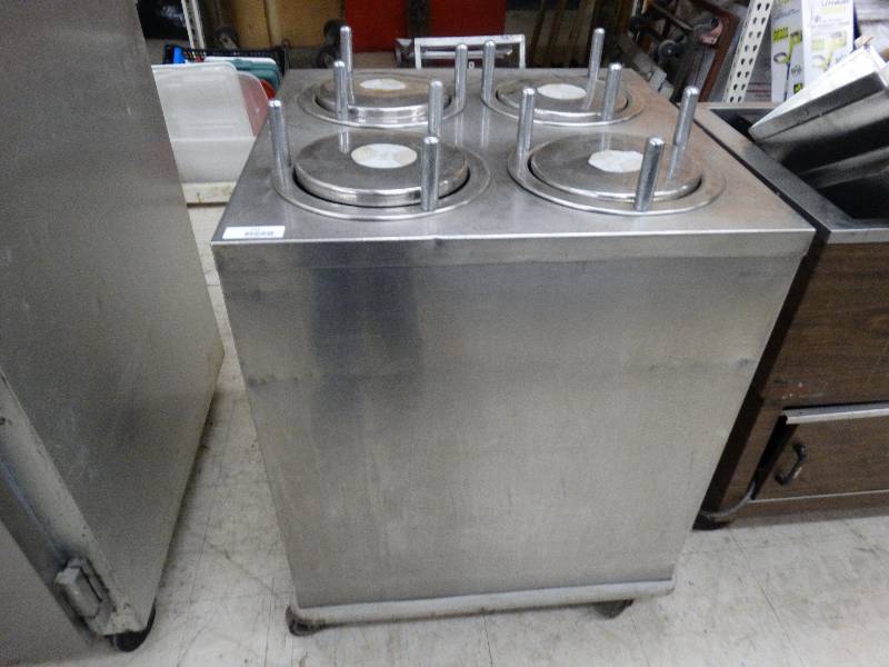 lot 122 image: Stainless Steel 4 Hole Plate Warmer.
