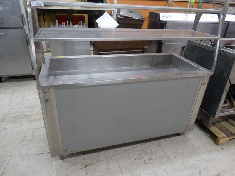 lot 135 image: Stainless Steel Ice BarSalad Bar.