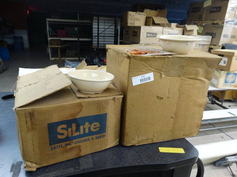 lot 177 image: 2 Cases Of Bowls.