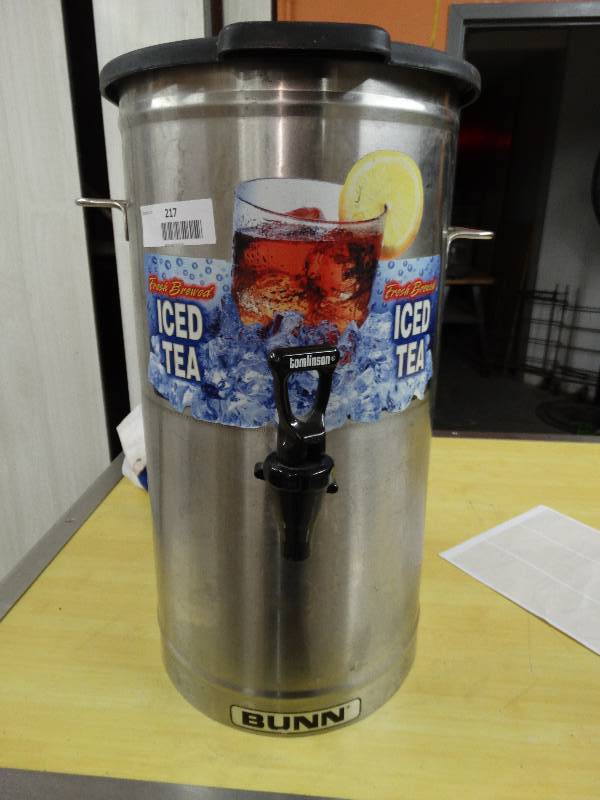 lot 217 image: Stainless Steel Tea Dispenser.