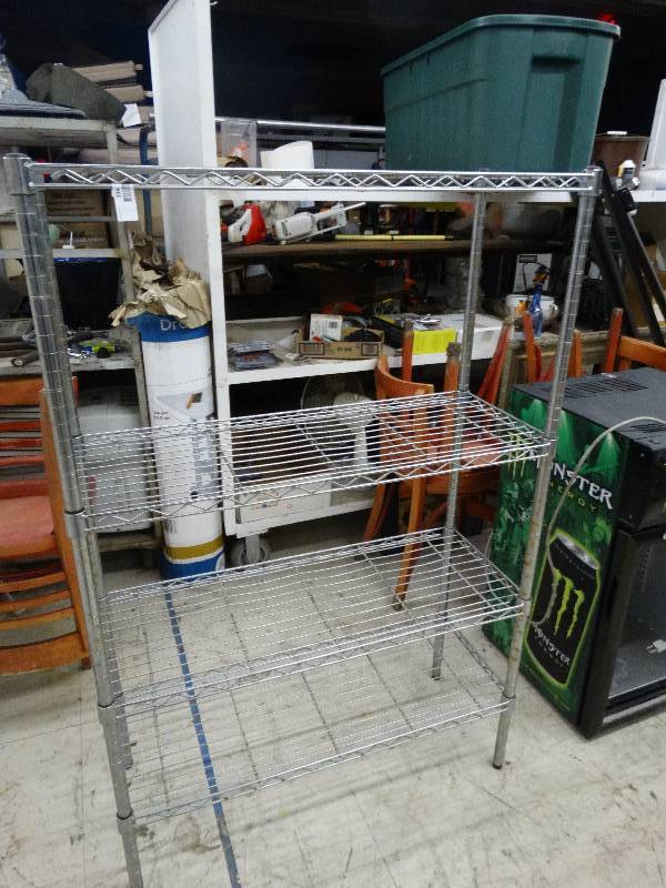 lot 234 image: 4 Shelf Metro Style Rack