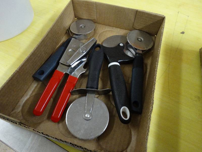 lot 237 image: Lot Of Pizza Cutter & Can Opener.