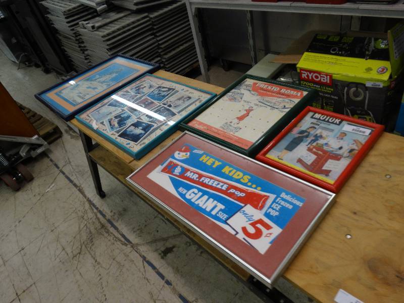 lot 255 image: Lot Of 5 Framed Wall Decor.