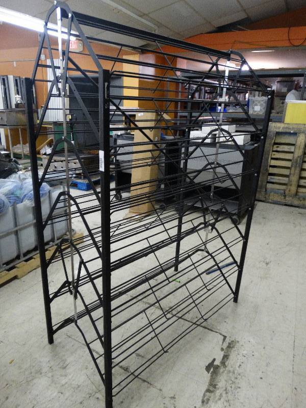 lot 290 image: Folding Metal Shoe Rack.