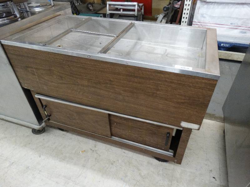 lot 308 image: Refrigerated Salad Bar - Working When Removed - On Wheels.