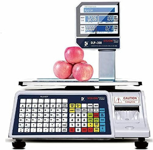 lot 102 image: VisionTechShop DLP-300 Label Printing Scale Pole Display, 3060lbs Capacity  (Retails $1029)