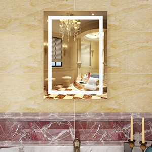 lot 21906 image: VOXITA Dimmable Anti-Fog LED Vanity Mirror (18 x 24) (Retails $129)