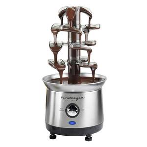lot 22706 image: Nostalgia Cascading Fondue Fountain, Stainless Steel (Retails $60)