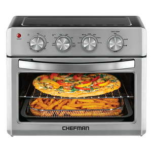 lot 22714 image: Chefman Air Fryer Toaster Oven with Auto Shut-Off, Stainless Steel (26qt) (Retails $130)