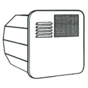 lot 22716 image: Suburban RV Water Heater Door with Radius Corners for 4 & 6 Gallon Models